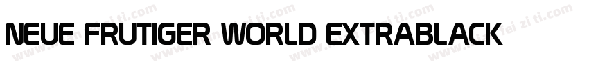 neue frutiger world extrablack字体转换